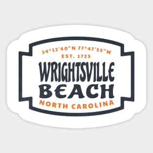 Wrightsville Beach, NC Summer Vacation Beach Trip Sticker